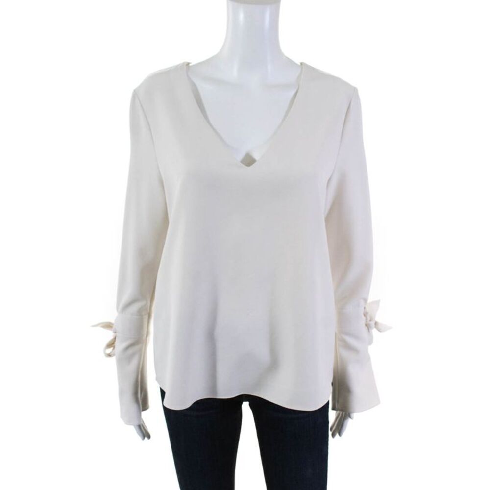 Cooper & Ella Womens Ivory Isabel Top Size Medium 10806237